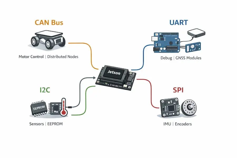 CAN Bus vs UART vs I2C vs SPI in Robotics - Which One Should You Use?