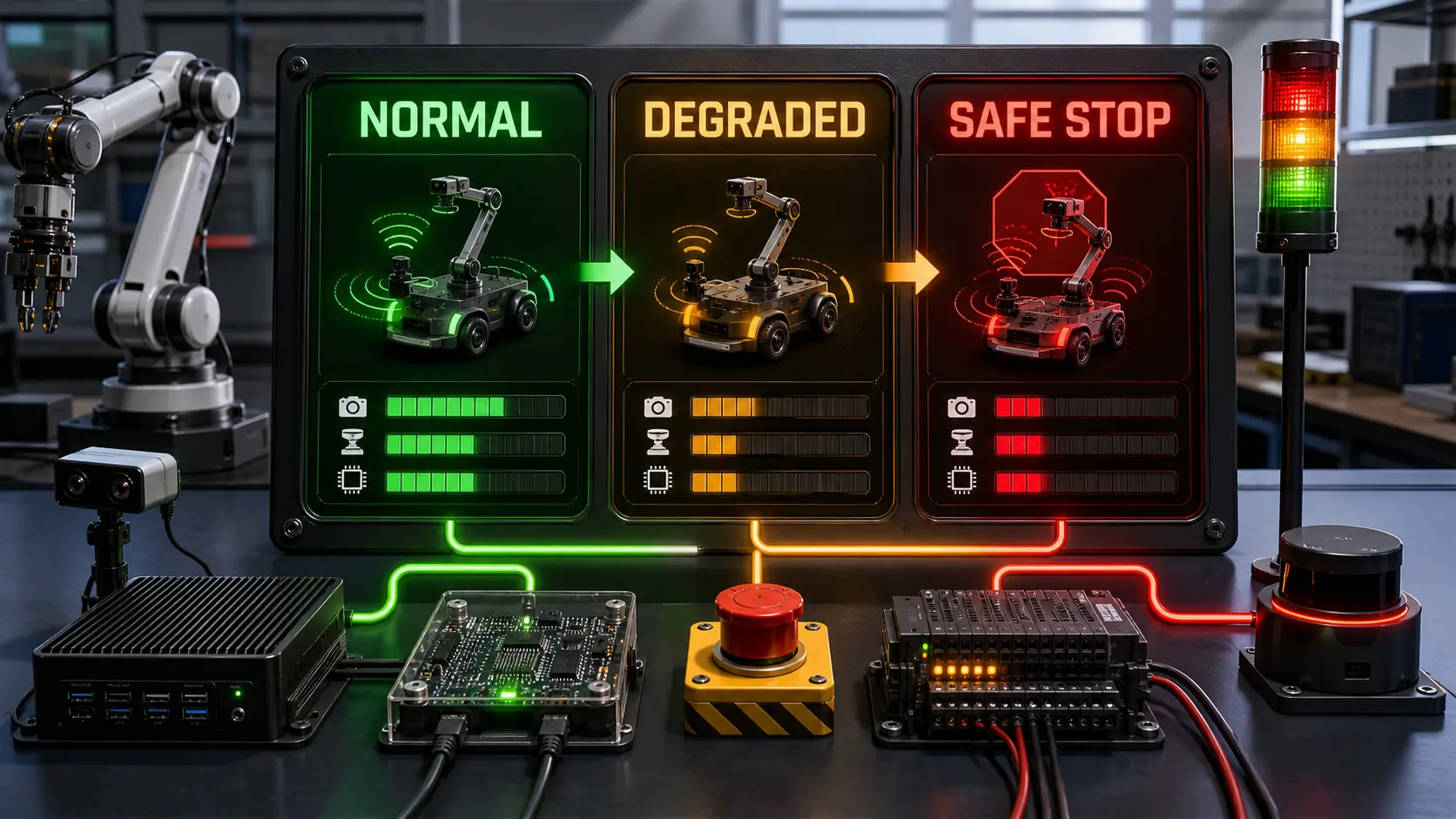 Designing Degraded Modes for AI-Enabled Robots