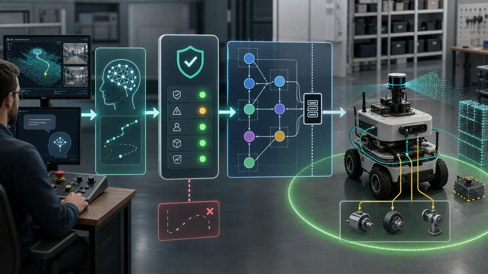Command Validation Layer for AI Robot Agents in ROS 2