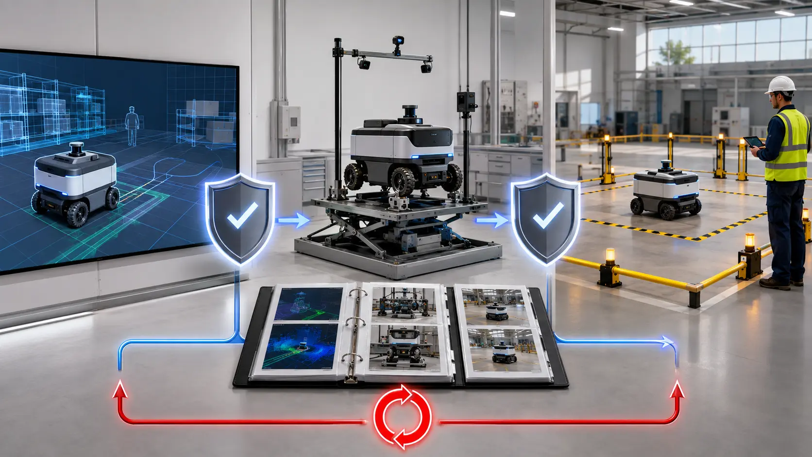 Robot autonomy release gates from simulation to supervised field deployment